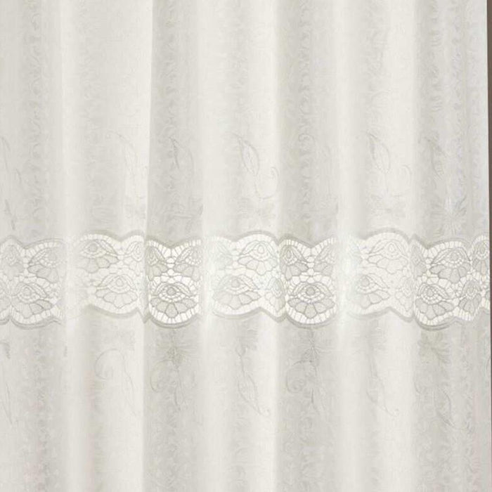 RT Designers Collection Alisa Macrame Rod Pocket Window Room Darkening Panel 54" x 84" White