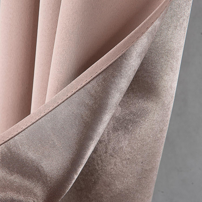 RT Designers Collection Anchorage Blackout Grommet Curtain Panel 54" x 84" Blush
