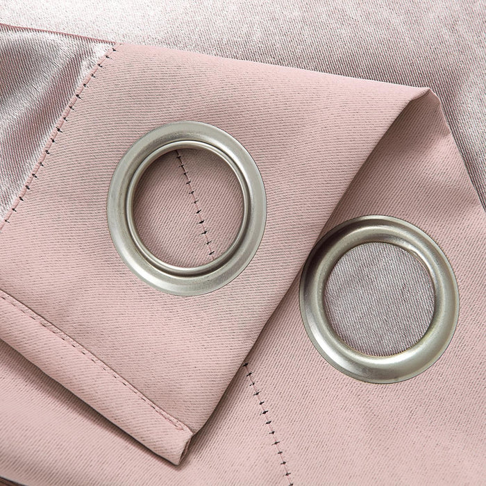 RT Designers Collection Anchorage Blackout Grommet Curtain Panel 54" x 84" Blush
