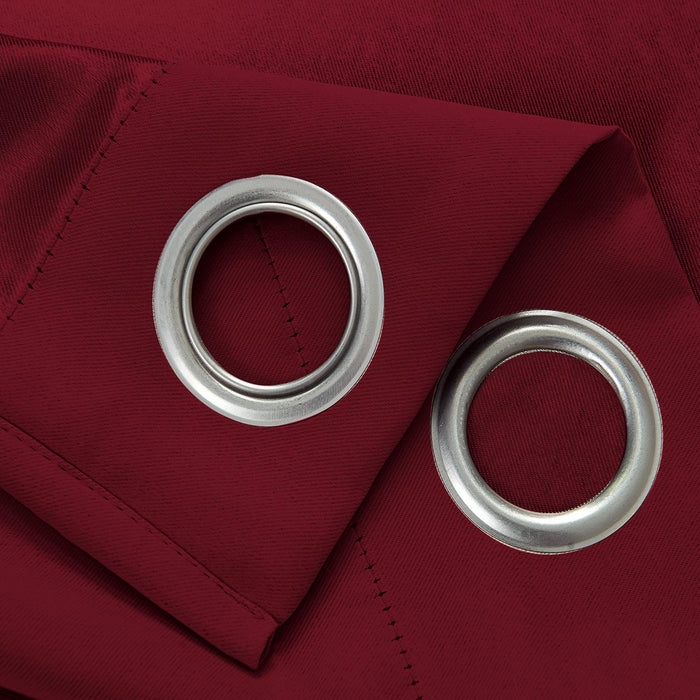 RT Designers Collection Anchorage Blackout Grommet Curtain Panel 54" x 84" Red