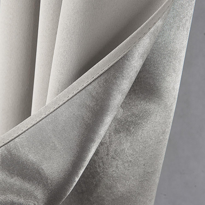 RT Designers Collection Anchorage Blackout Grommet Curtain Panel 54" x 84" Silver