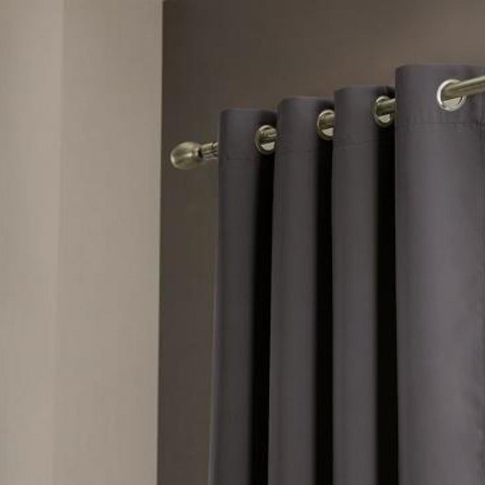 Olivia Gray Anchorage Blackout Grommet Single Curtan Panel - 54x90", Charcoal