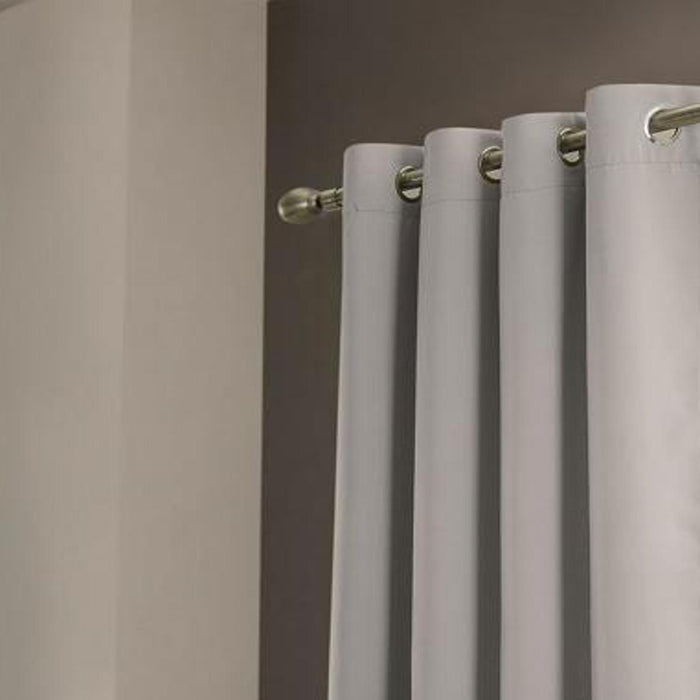Olivia Gray Anchorage Blackout Grommet Single Curtan Panel - 54x90", Silver