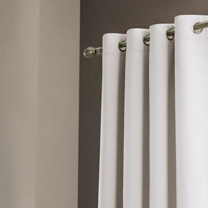Olivia Gray Anchorage Blackout Grommet Single Curtain Panel - 54x90", White
