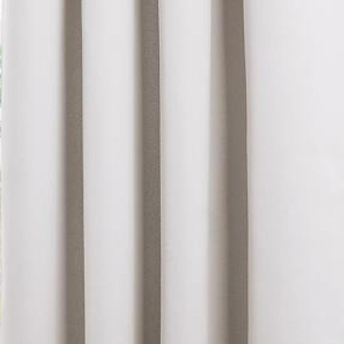 Olivia Gray Anchorage Blackout Grommet Single Curtain Panel - 54x90", White