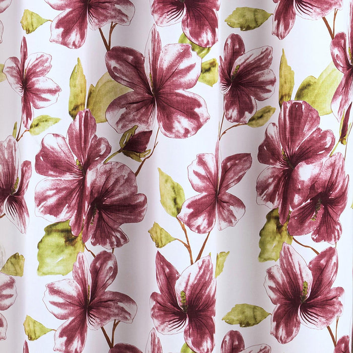RT Designer Collection April Printed Blackout Luxurious Decorative Grommet Curtain Panel 54" x 84" Burgundy