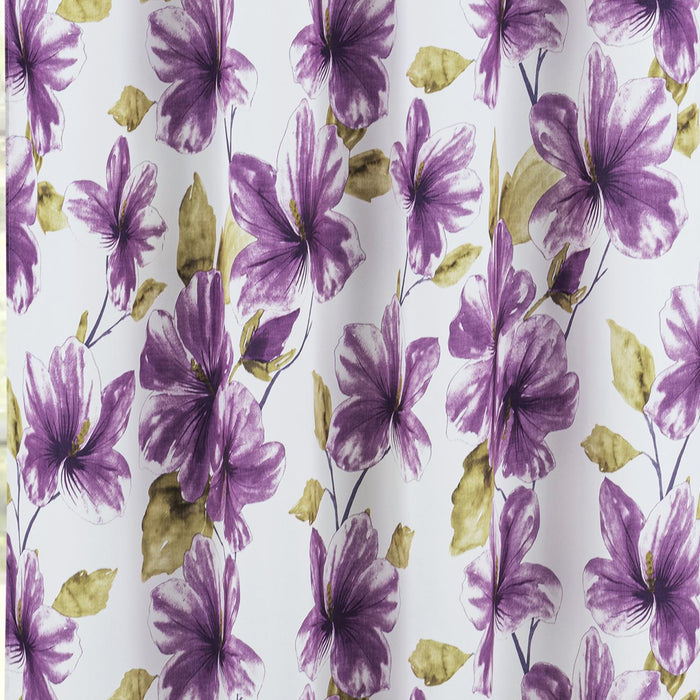 RT Designer Collection April Printed Blackout Luxurious Decorative Grommet Curtain Panel 54" x 84" Lilac