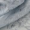 RT Designers Collection Andrea Emb Metallic Doily Rod Pocket Room Darkening Curtain Panels for Bedroom 54" x 95" Silver