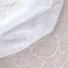 RT Designers Collection Andrea Emb Metallic Doily Rod Pocket Room Darkening Curtain Panels for Bedroom 54" x 95" White