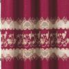 RT Designer Collection Alice Macrame Luxurious Decorative Rod Pocket Curtain Panel 54" x 84" Burg