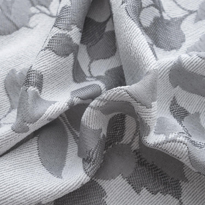 RT Designer Collection Brent Jacquard Luxurious Decorative Grommet Curtain Panel 54" x 84" Silver