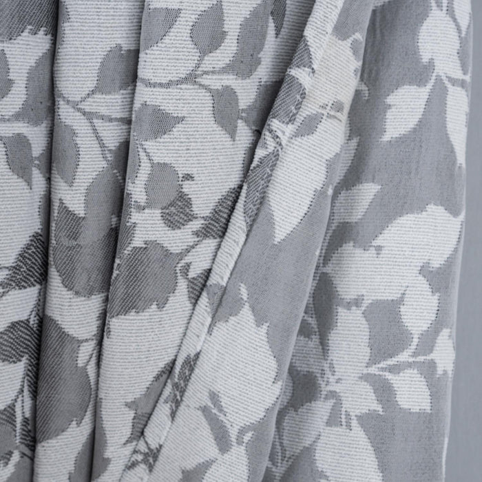 RT Designer Collection Brent Jacquard Luxurious Decorative Grommet Curtain Panel 54" x 84" Silver