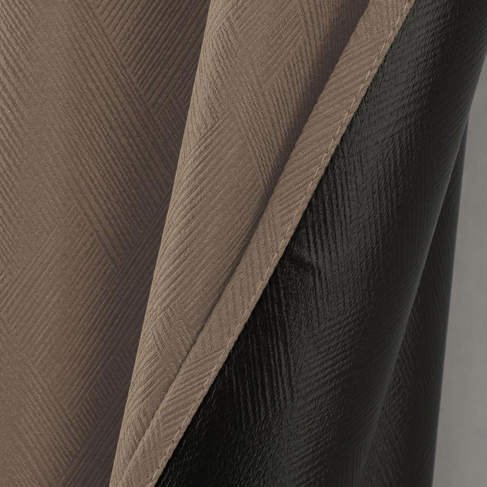 RT Designers Collection Barron 100% Blackout Grommet Curtain Panel 54" x 90" Taupe