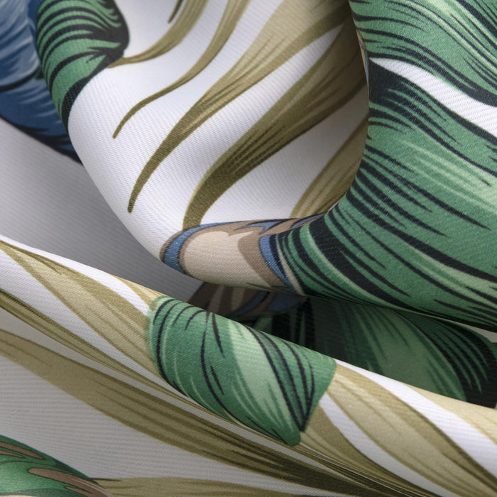 RT Designer Collection Brazil Printed Blackout Luxurious Decorative Grommet Curtain Panel 54" x 90" Blue