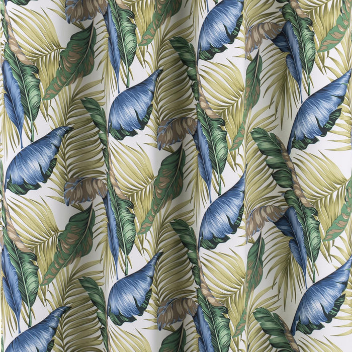 RT Designer Collection Brazil Printed Blackout Luxurious Decorative Grommet Curtain Panel 54" x 90" Blue