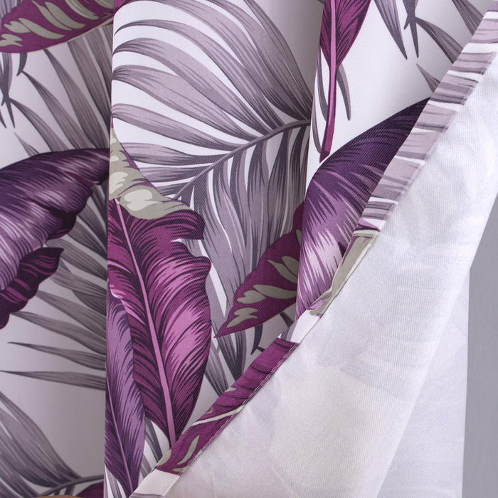 RT Designer Collection Brazil Printed Blackout Luxurious Decorative Grommet Curtain Panel 54" x 90" Lilac