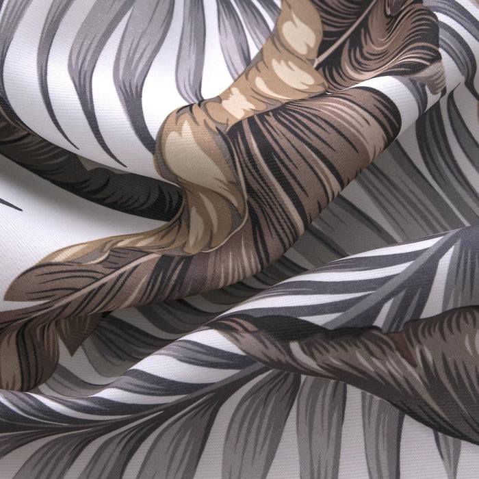 RT Designer Collection Brazil Printed Blackout Luxurious Decorative Grommet Curtain Panel 54" x 90" Taupe