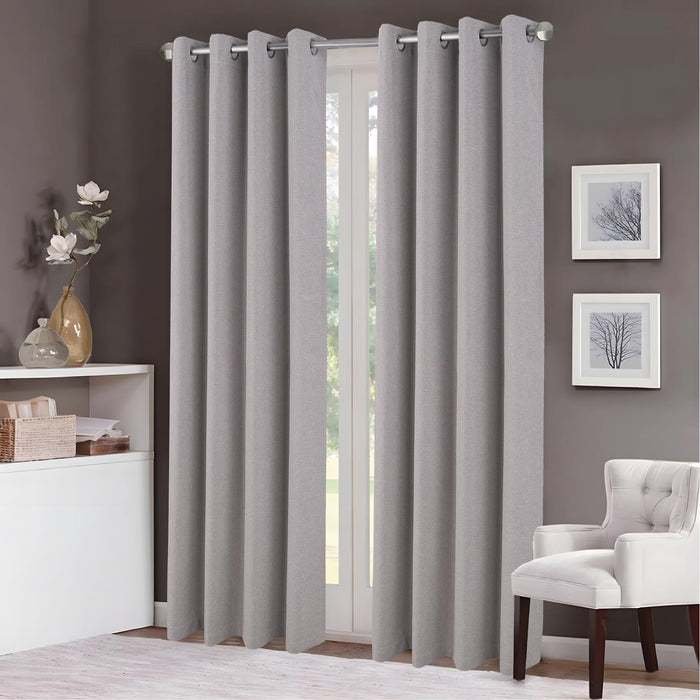 RT Designers Collection Belford 100% Blackout Grommet Curtain Panel 54" x 84" Linen