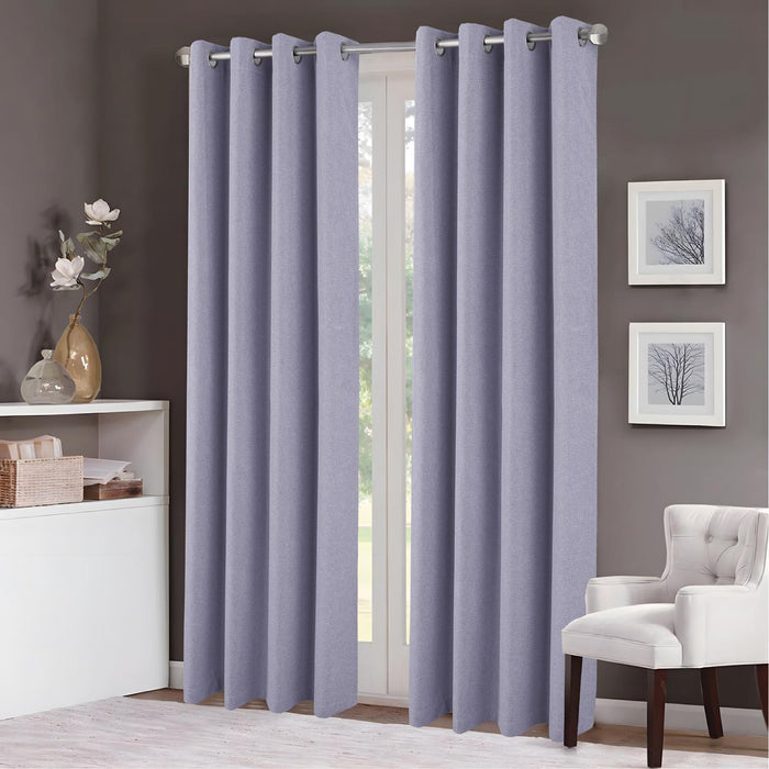 RT Designers Collection Boden 100% Blackout Grommet Curtain Panel 54" x 90" Grey
