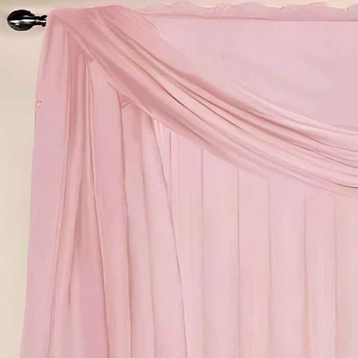 RT Designers Celine Sheer Rod Pocket Top Panel 60" x 90" Pink