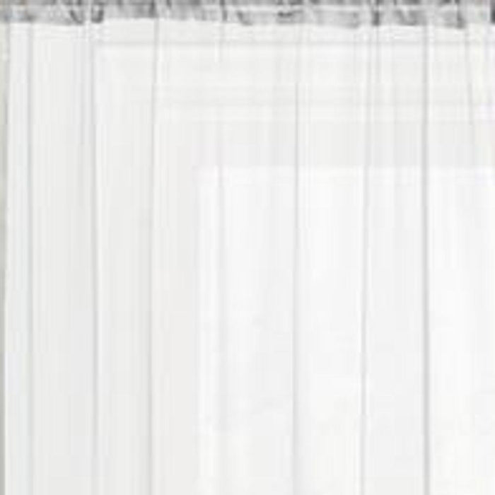RT Designers Collection Celine Sheer 55 x 90 in. Rod Pocket Curtain Panel White