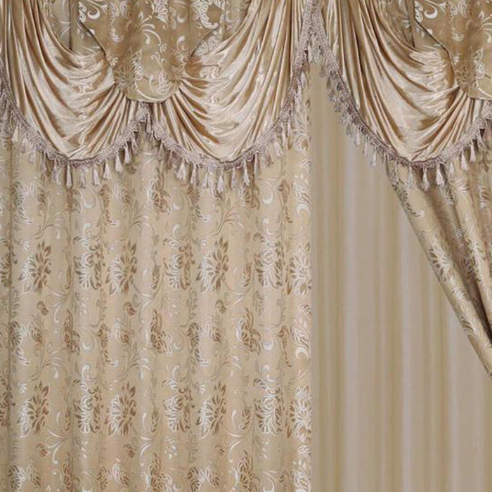 Rt Designers Collection Clayton 2-Piece Double Panel Modern Energy Saving Grommet Curtain Panels - Each Panel 54" X 84" Taupe