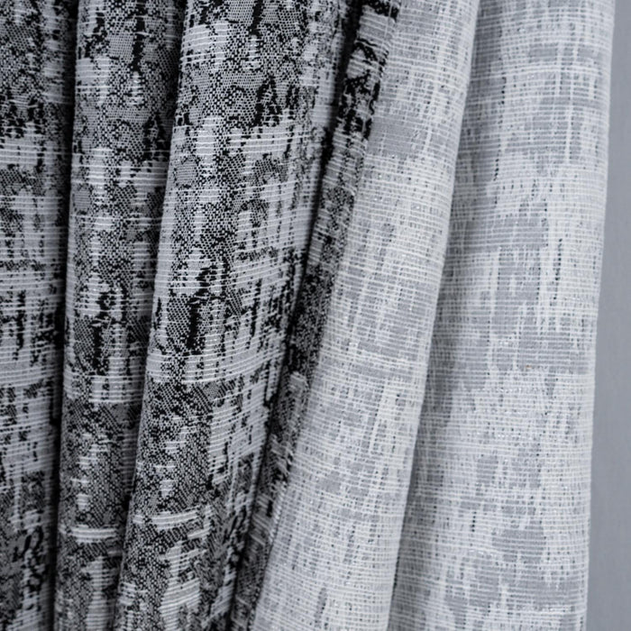 RT Designer Collection Cambridge Jacquard Luxurious Decorative Grommet Curtain Panel 54" x 90" Charcoal