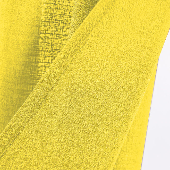 RT Designers Collection Cole Textured Grommet Room Darkening Curtain Panel Yellow