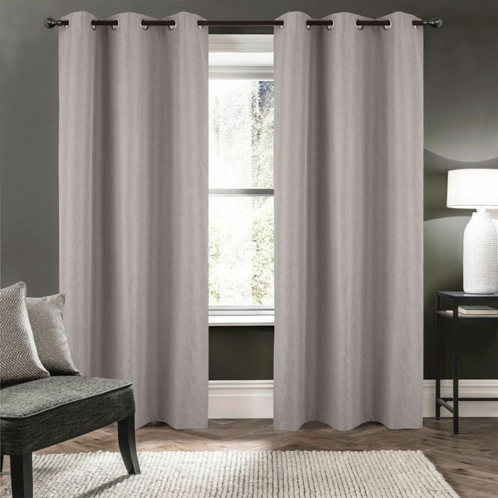 RT Designers Collection Cabana 100% Blackout Grommet Curtain Panel 54" x 90" Beige