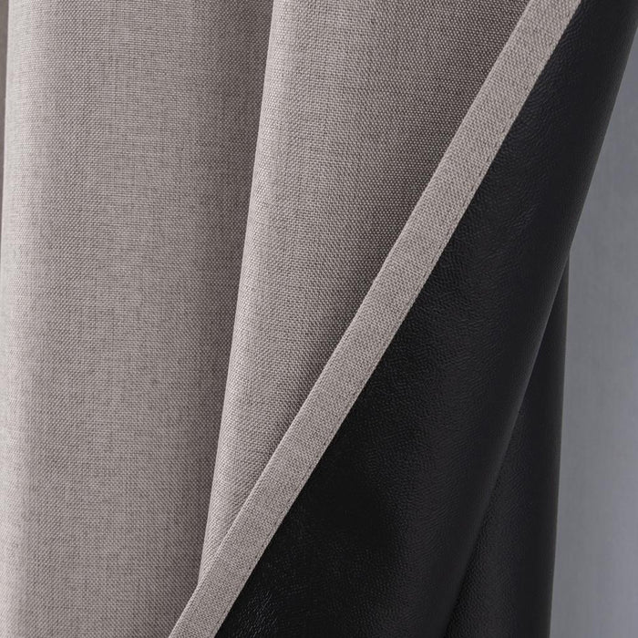 RT Designers Collection Cabana Two Pack Premium Grommet Curtain Panel 54" x 84" Beige