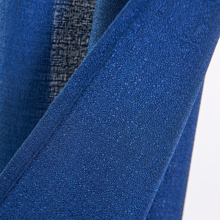 RT Designers Collection Cole Textured Grommet Room Darkening Curtain Panel Navy