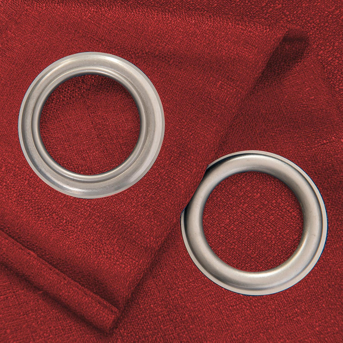 RT Designers Collection Cole Textured Grommet Room Darkening Curtain Panel Red