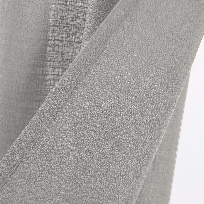 RT Designers Collection Cole Textured Grommet Room Darkening Curtain Panel Silver