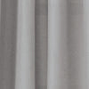 RT Designers Collection Cole Textured Grommet Room Darkening Curtain Panel Silver