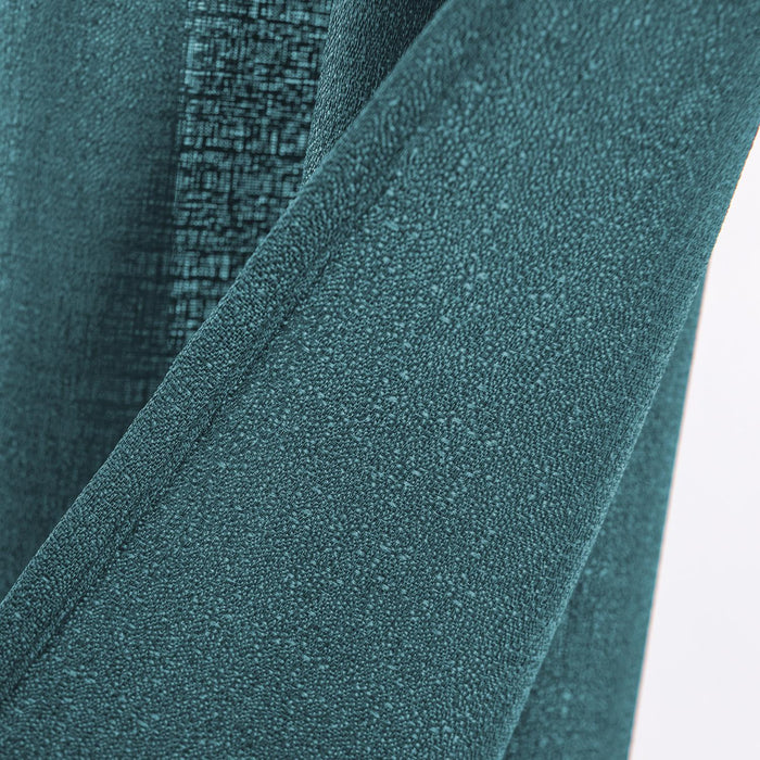 RT Designers Collection Cole Textured Grommet Room Darkening Curtain Panel Teal