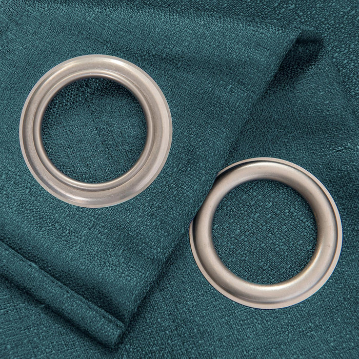 RT Designers Collection Cole Textured Grommet Room Darkening Curtain Panel Teal
