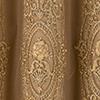 RT Designers Collection Daisy Embroidery Grommet Curtain Panel With Attached Valance 54" x 84" Gold/Gold