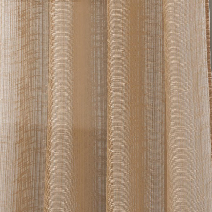 RT Designers Collection Dexter Linen Texture Grommet Light Filtering Window Curtain Panel Taupe