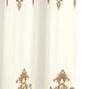 RT Designers Collection Debbie Macrame Construction 3" Rod Pocket Curtain Panel Beige/Gold