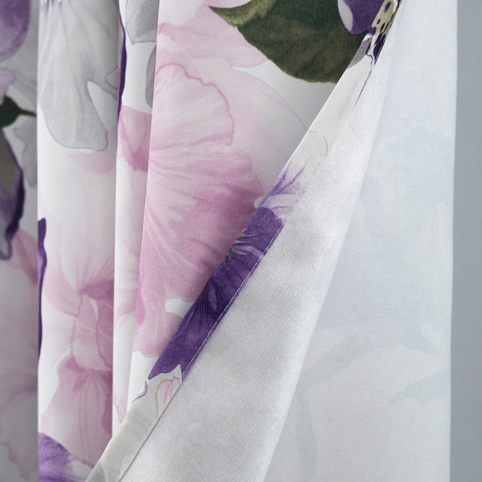 RT Designers Collection Eden Printed Blackout Grommet Window Curtain Panel 54" x 84" Lilac