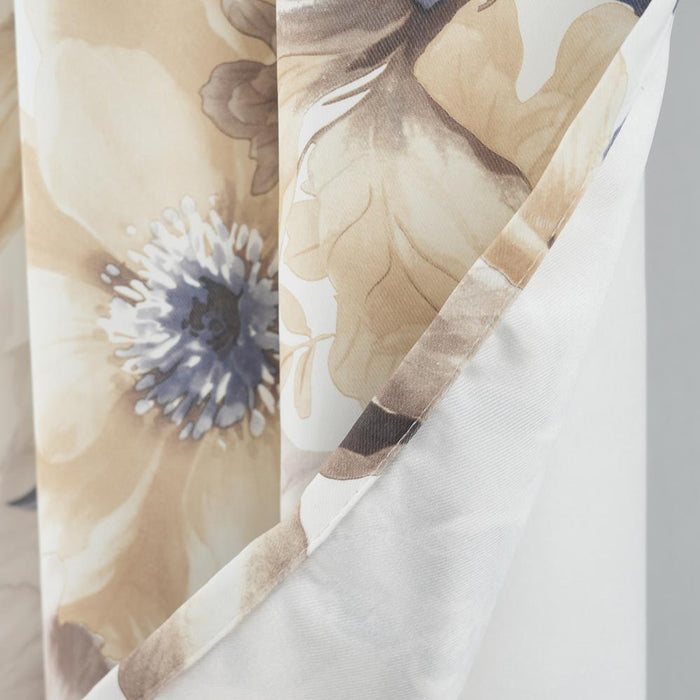 RT Designers Collection Eden Printed Blackout Grommet Window Curtain Panel 54" x 84" Taupe