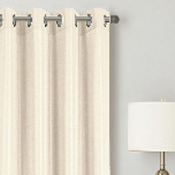 RT Designer Collection Gibson Luxurious Decorative Grommet Curtain Panel 54" x 90" Beige