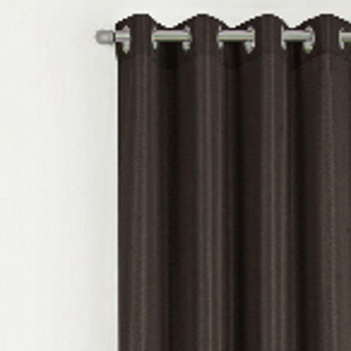 RT Designer Collection Gibson Luxurious Decorative Grommet Curtain Panel 54" x 90" Chocolate