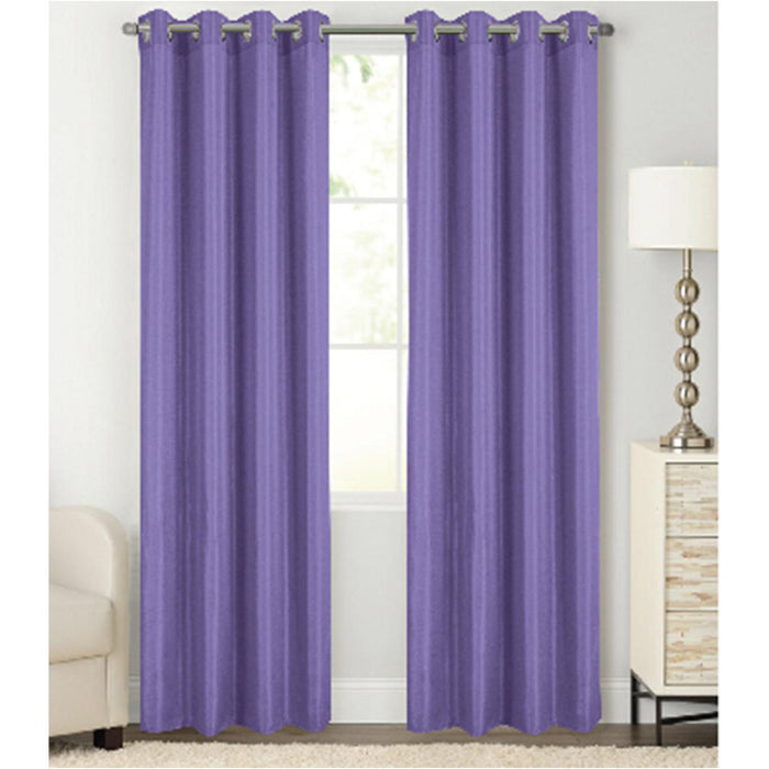 RT Designer Collection Gibson Luxurious Decorative Grommet Curtain Panel 54" x 90" Lilac