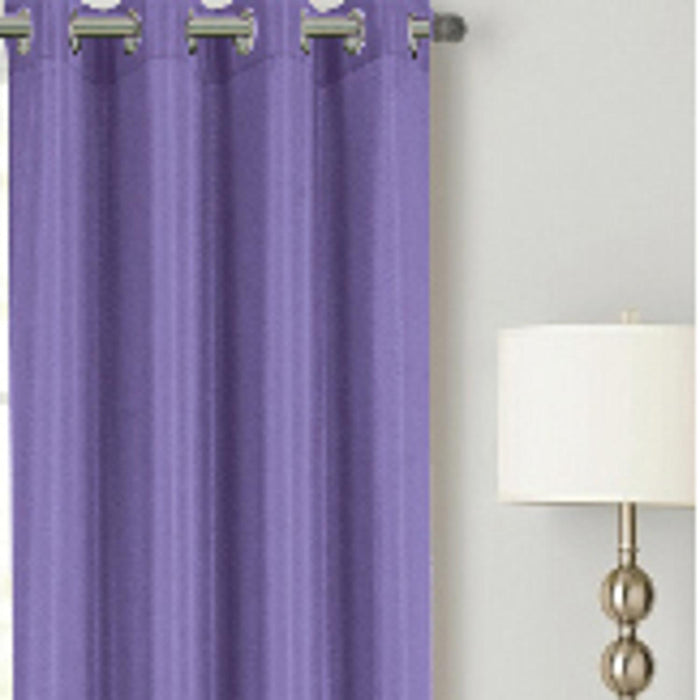 RT Designer Collection Gibson Luxurious Decorative Grommet Curtain Panel 54" x 90" Lilac