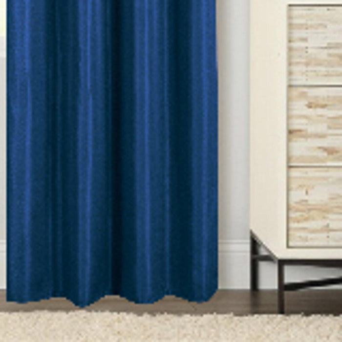 RT Designer Collection Gibson Luxurious Decorative Grommet Curtain Panel 54" x 90" Navy