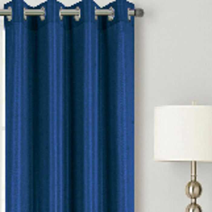 RT Designer Collection Gibson Luxurious Decorative Grommet Curtain Panel 54" x 90" Navy