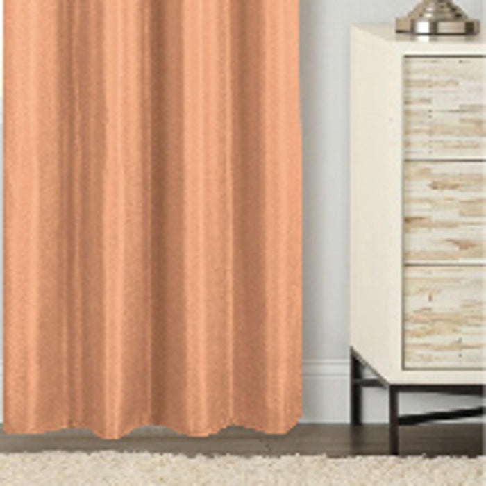 RT Designer Collection Gibson Luxurious Decorative Grommet Curtain Panel 54" x 90" Peach