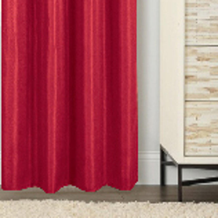 RT Designer Collection Gibson Luxurious Decorative Grommet Curtain Panel 54" x 90" Red