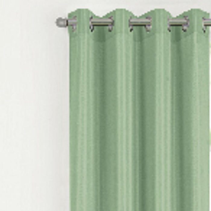 RT Designer Collection Gibson Luxurious Decorative Grommet Curtain Panel 54" x 90" Sage